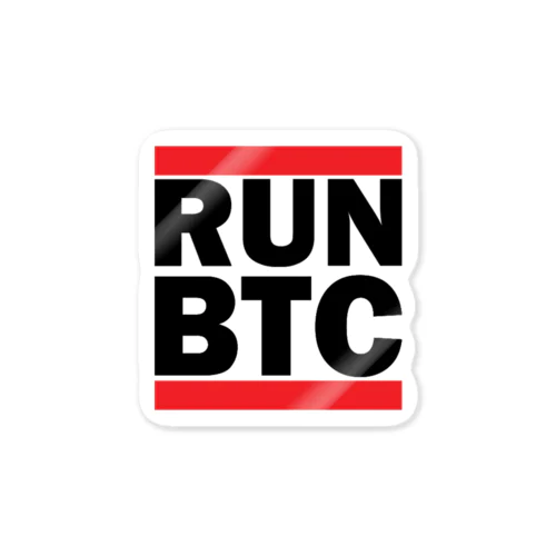 RUN BTC＃１ Sticker