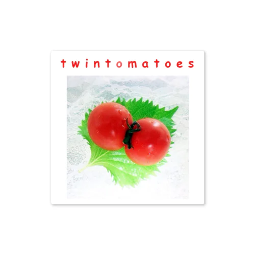 Twin Cherry Tomatoes（ツインチェリートマトちゃん♪） Sticker