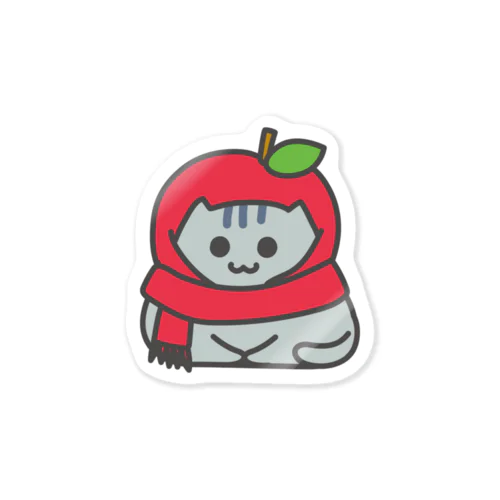 ねこのフェーさん”赤いリンゴ” Sticker
