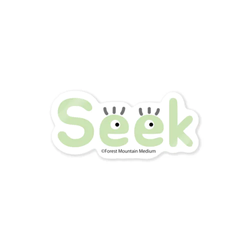 「Seek」ステッカー Sticker