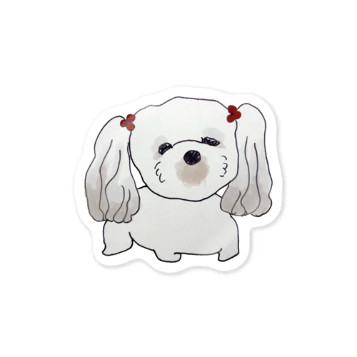 待ってる犬 Sticker