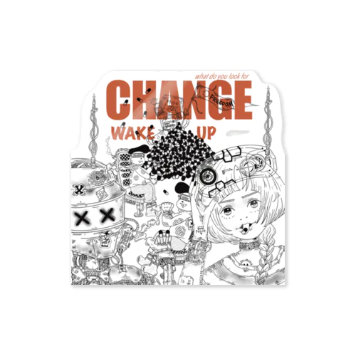 CHANGE！展示記念商品 ステッカー