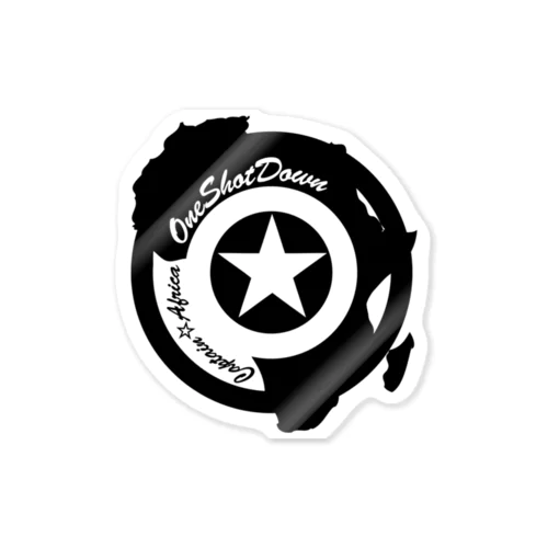 キャプテン☆アフリカ アフリカンシールド(シングルカラー) Sticker