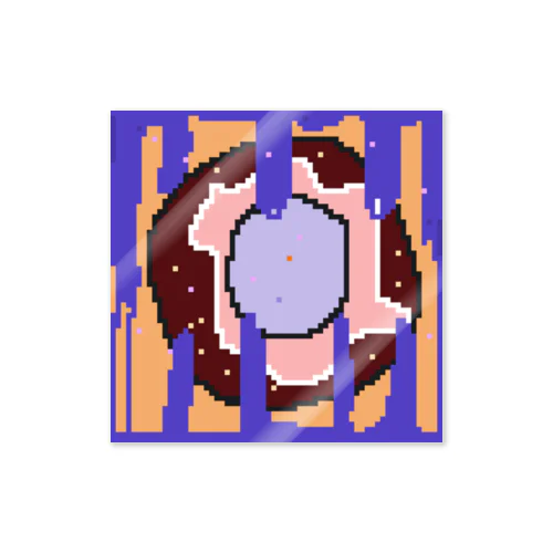 ドット絵ドーナツ Sticker