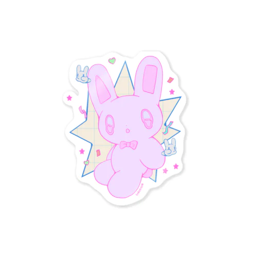 ✩△ poppin bunny ♡✩ ステッカー