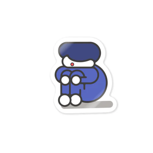 体育座りの人 Sticker