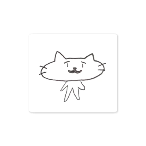 おたふく猫ひげ Sticker