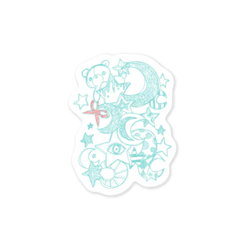 はさみくみゃスター Sticker