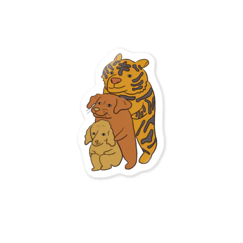 トラさん　おんさん　らくさん Sticker