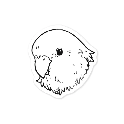 ミニマリズムなインコ Sticker