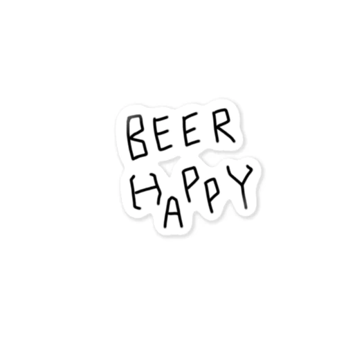 Beer Happy Sticker