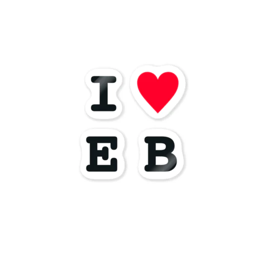 I LOVE EB Sticker