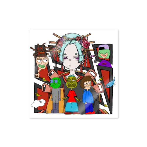 Reina collaboration sticker Sticker