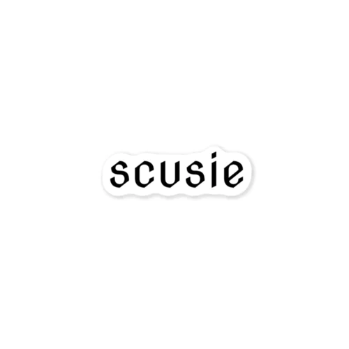 scusie(スクージー) ステッカー