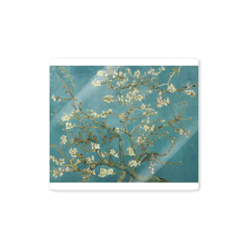 ゴッホ / 花咲くアーモンドの木の枝(1890) Sticker
