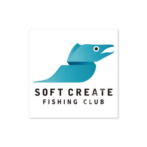 ソフトクリエイト釣り部公式ステッカー Sticker