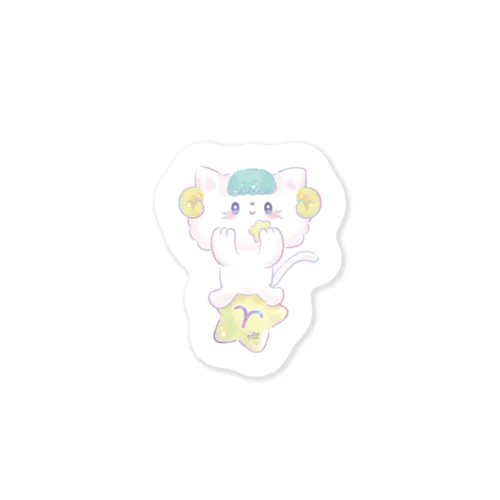 おひつじ座ねこ Sticker