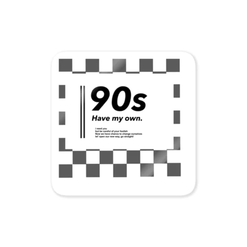 90sステッカー Sticker