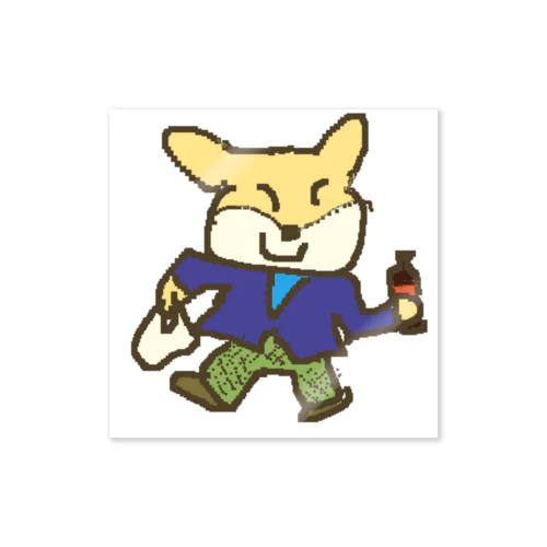 キツネのこんこん昼休み Sticker