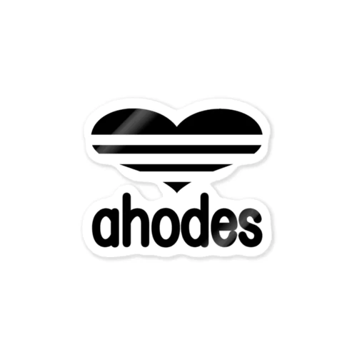 ahodes-黒 ステッカー