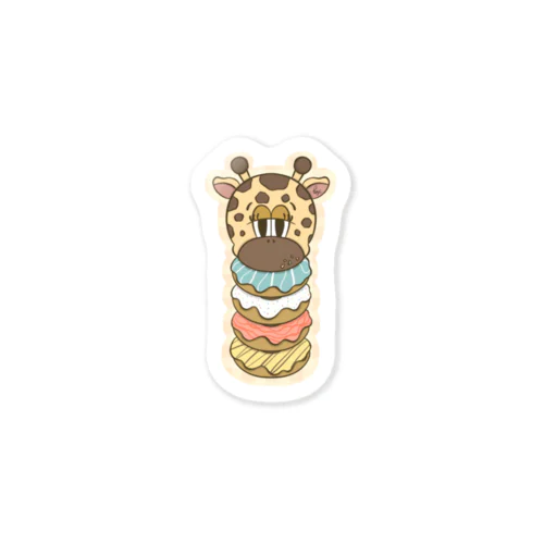 giraffe×donut Sticker