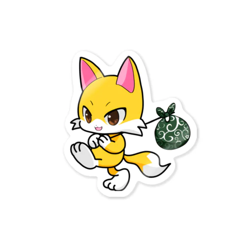 キツネの旅支度 Sticker