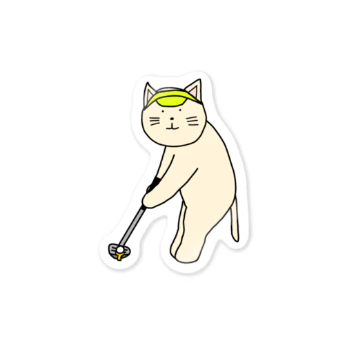 ゴルファーねこ Sticker