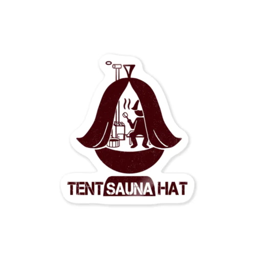 Tent SAUNA Hat Sticker