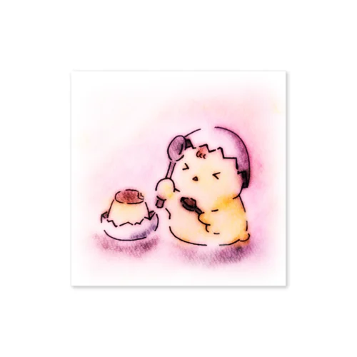 ぴよちゃんとプリン Sticker