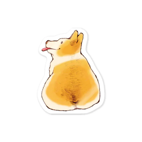 餅犬きな粉 Sticker