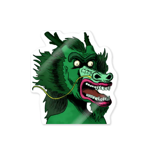 NFT風の龍 ~Dragon Face Is Scar~ Sticker