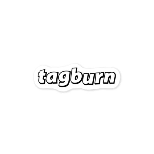 tag burn sticker Sticker