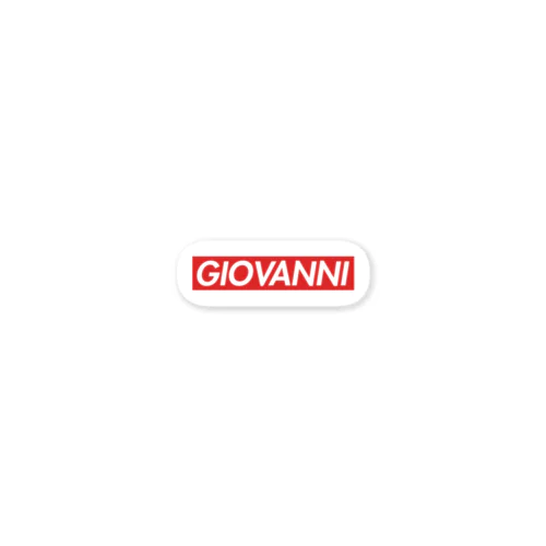 GIOVANNI box logo ステッカー