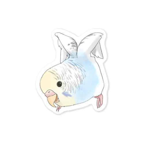 ご機嫌羽セキセイインコちゃん【まめるりはことり】 Sticker