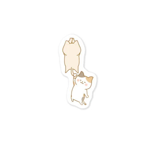 ぶら下がり猫さん Sticker