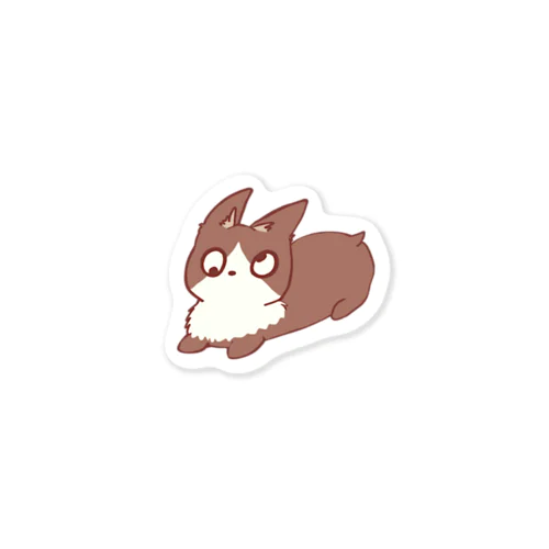 斜視の犬 Sticker