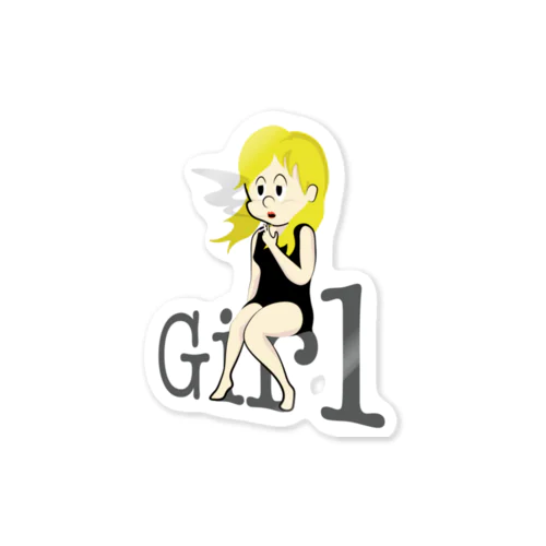 mini-Girl Sticker