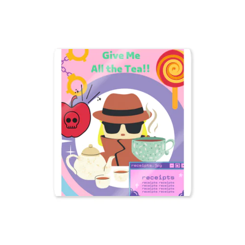 Give me all the Tea! Sticker