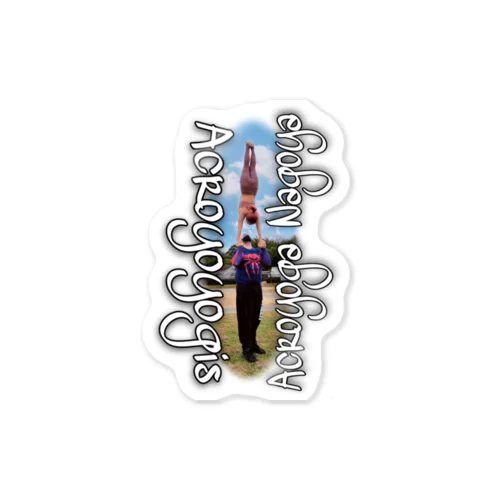 Acroyoyogis-X-AcroyogaNagoya Sticker