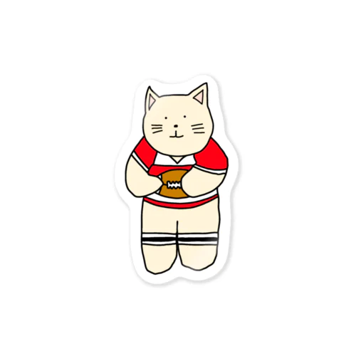 ラグビーねこ Sticker