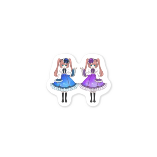 双子のロリータちゃん Sticker