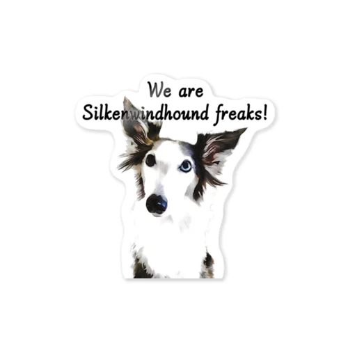 Silken freaks（Black & White） Sticker