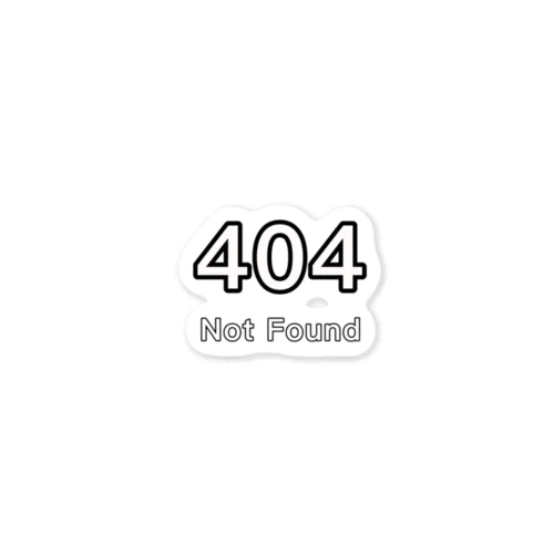 ERROR：404 Not Found Sticker