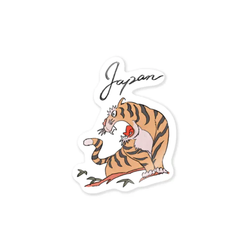 スカジャン　虎 Sticker