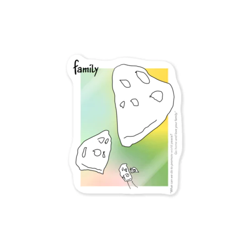 family ステッカー