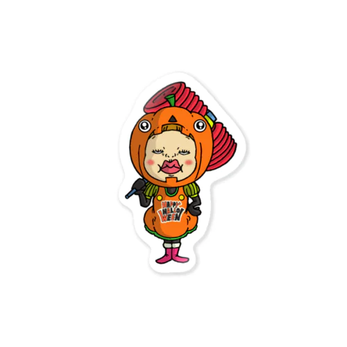 蔑んだ目のさげみちゃん『ハロウィン風』 Sticker