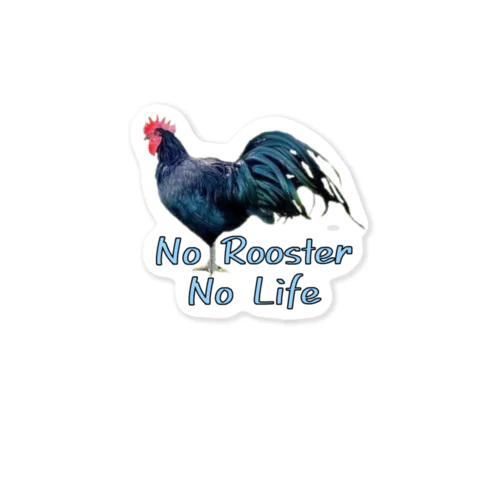 No Rooster No Life Sticker