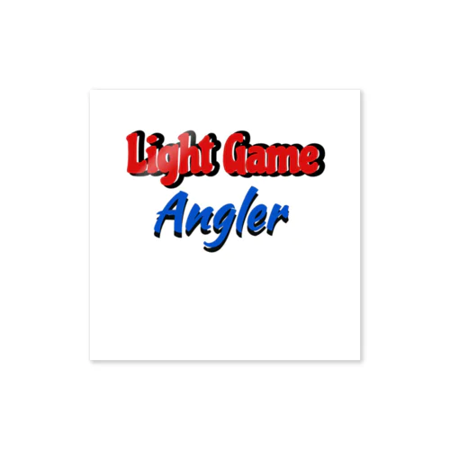 Light Game Angler Sticker