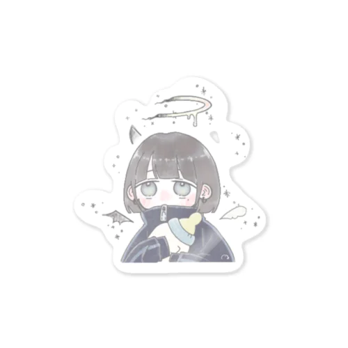 みくま　天使と悪魔ver Sticker