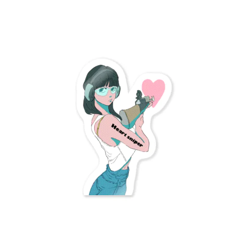 Heart sniper💓 Sticker